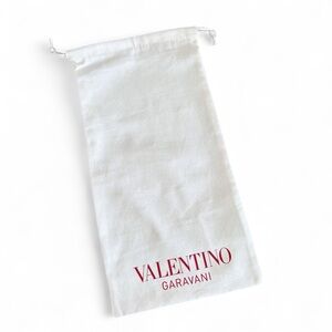 Valentino Garavani White Bag with Red Logo 13”x7”